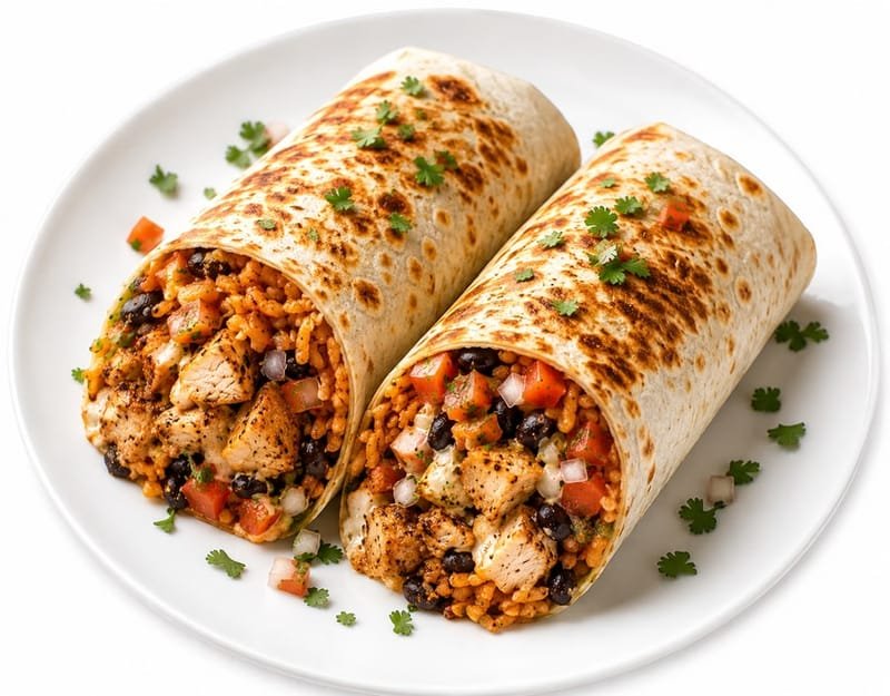 Chicken burritos