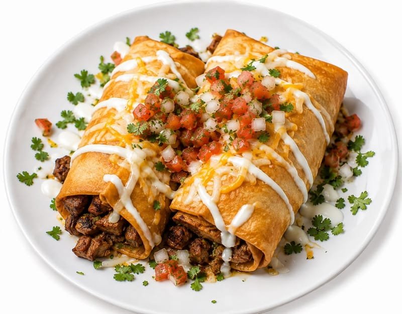 Steak chimichangas