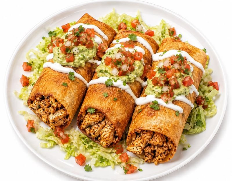 Chicken chimichangas