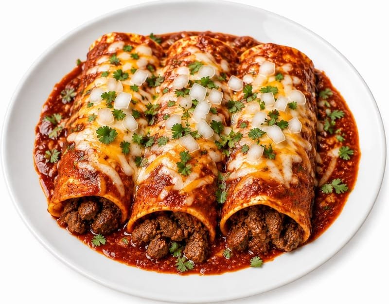 Steak enchiladas
