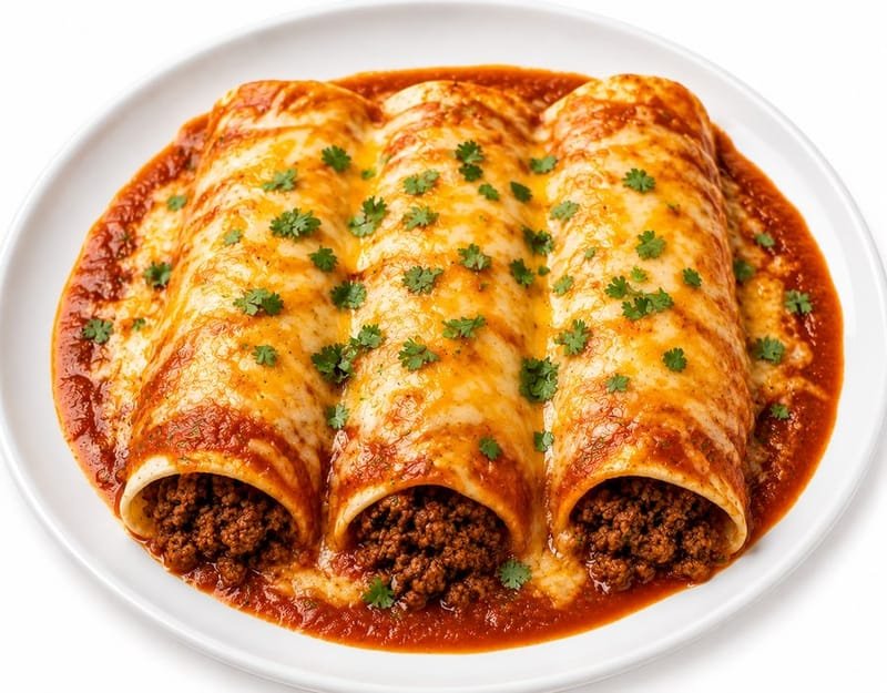Ground Beef enchiladas