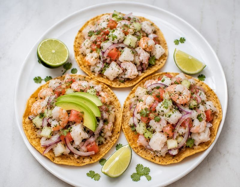 Tostadas de Ceviche