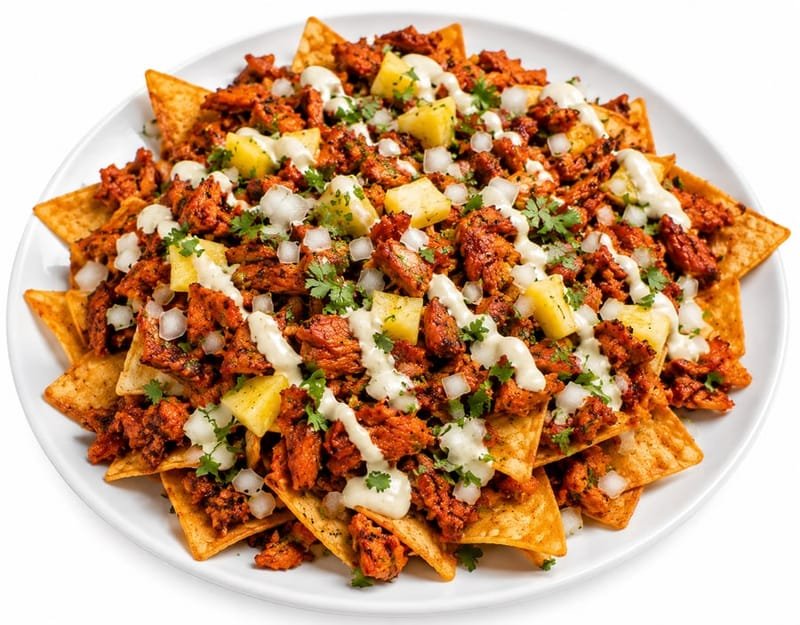 Seasoned Pork nachos