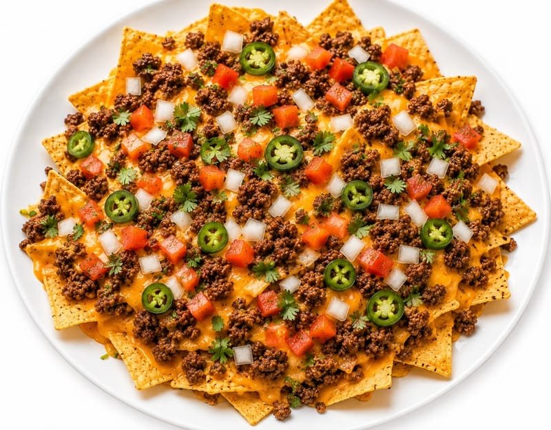 Ground Beef nachos