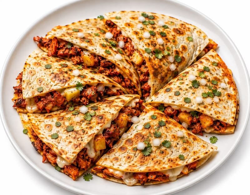 Seasoned Pork quesadillas