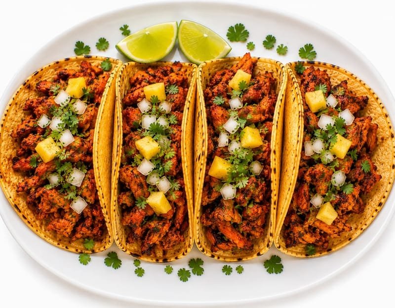 Seasoned Pork tacos