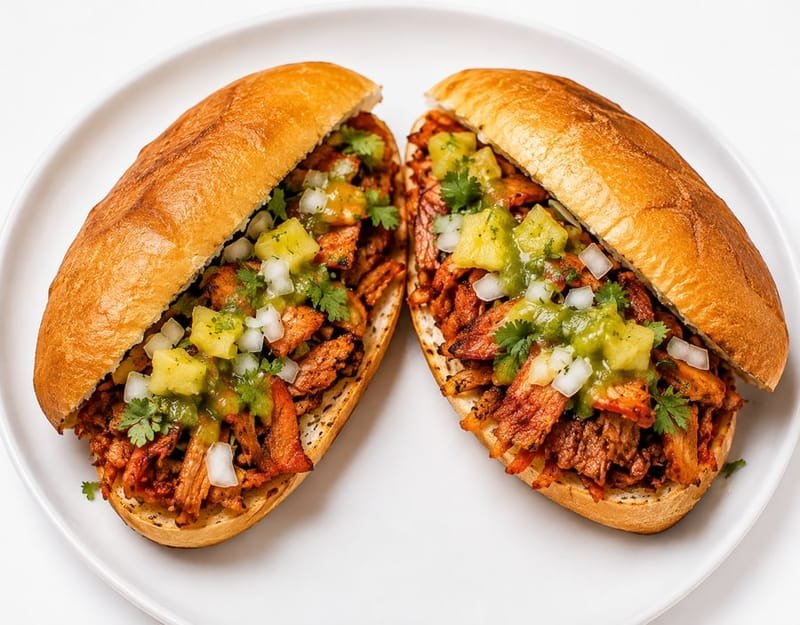 Seasoned Pork tortas