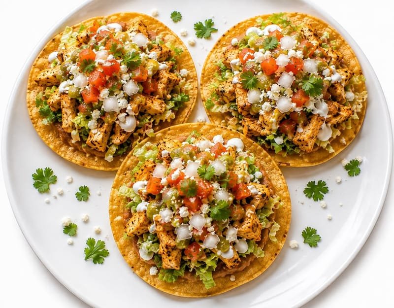 Chicken tostadas